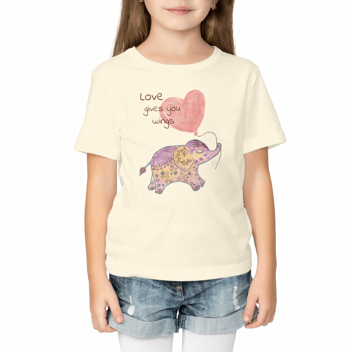 Image front Elephant kids T-shirt