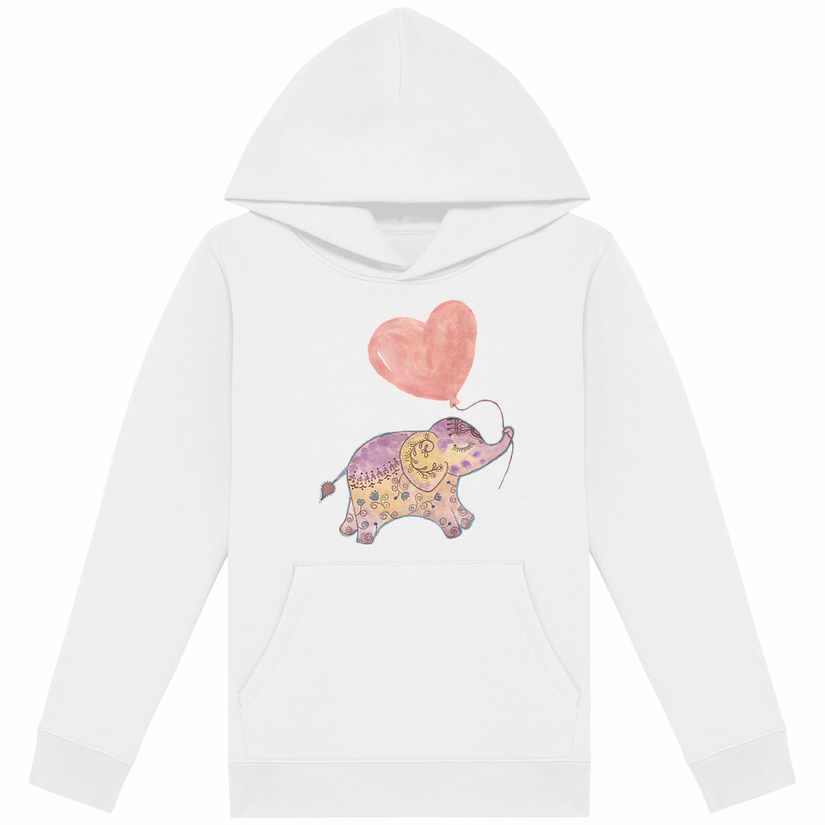 Image back Kids lightweight Elephant hoodie