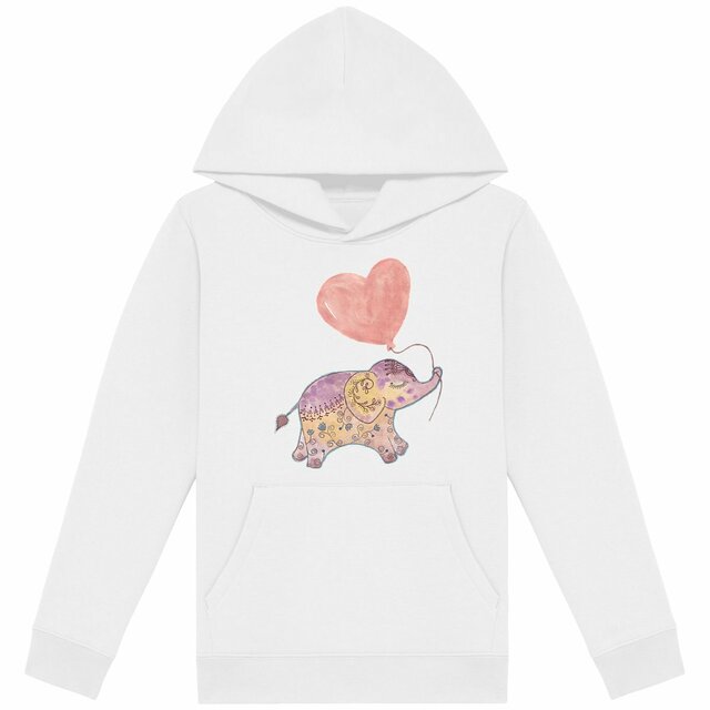 Image back Kids lightweight Elephant hoodie