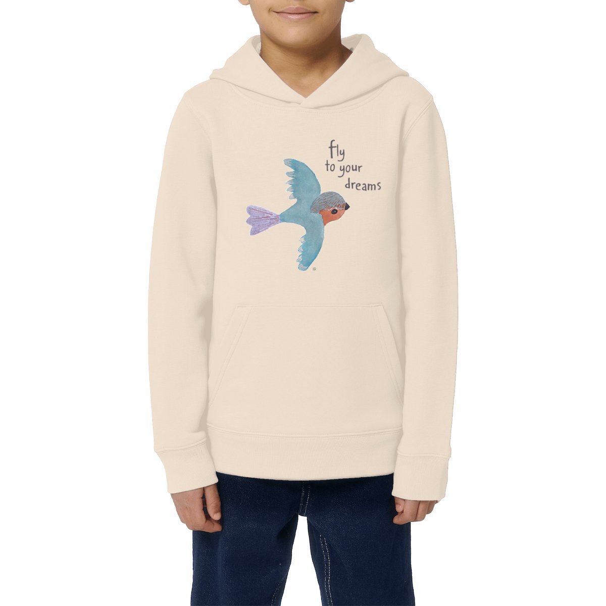 Image front Fly Bird Kids hoodie