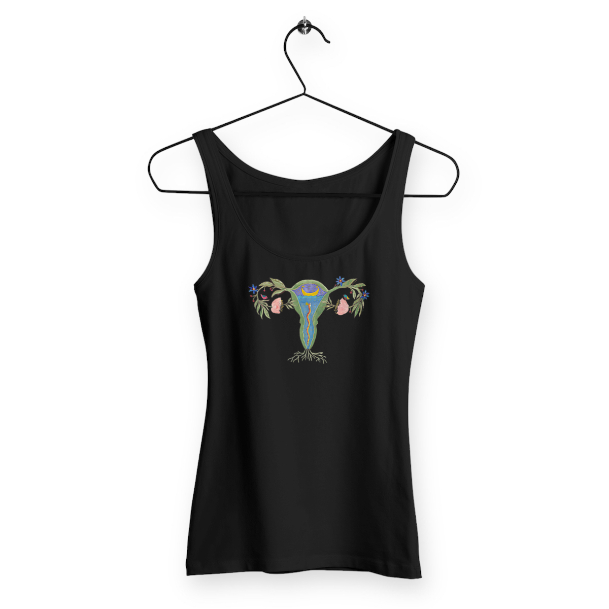 Image back Uterus slim fit Tank Top