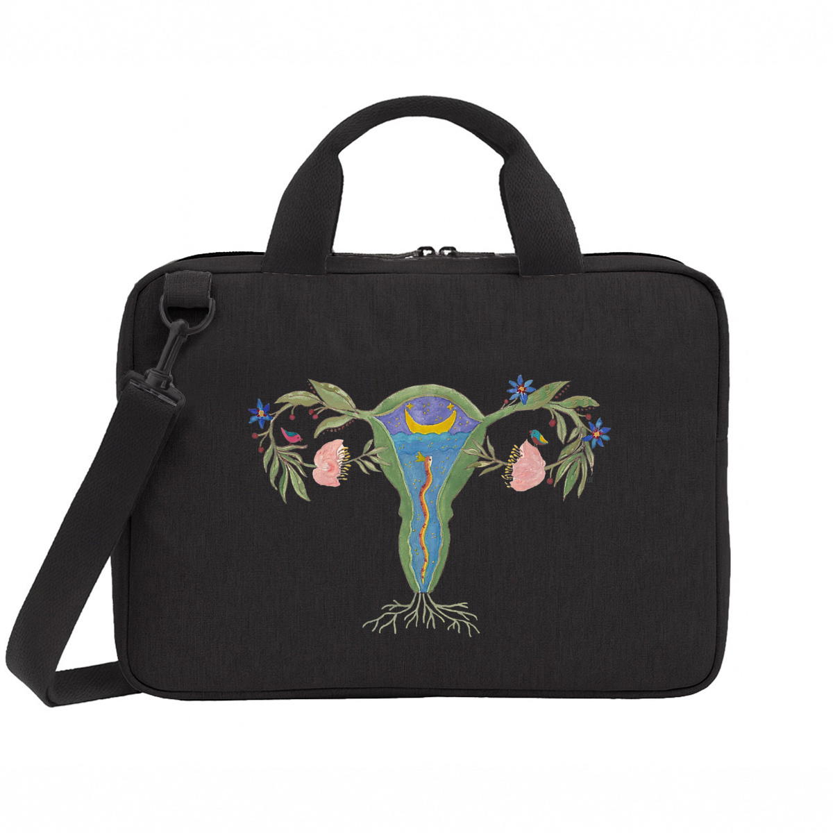 Image front Uterus Laptop Bag