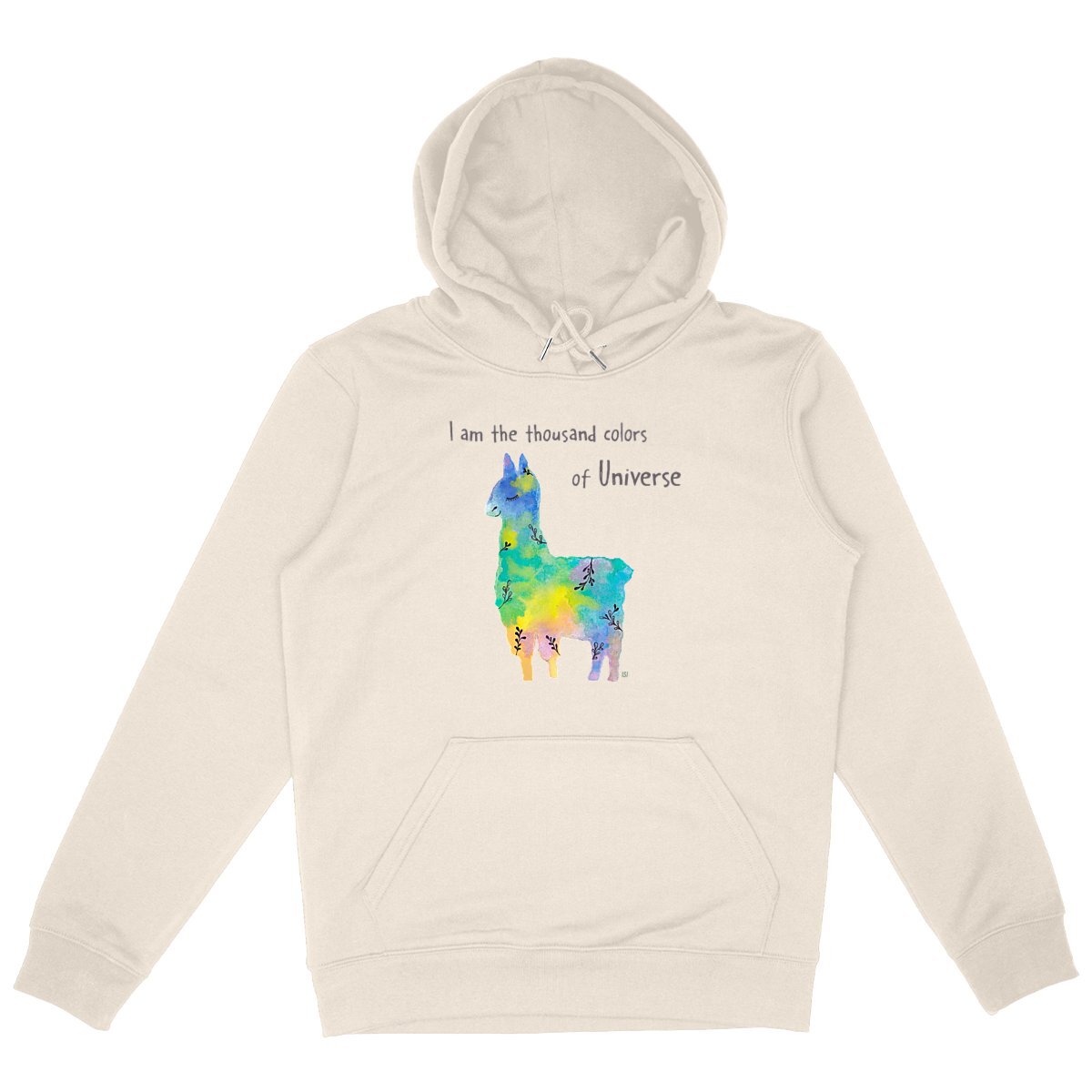 Image back Lama Unisex hoodie