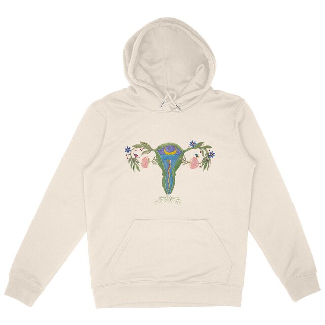 Image back Uterus Unisex hoodie