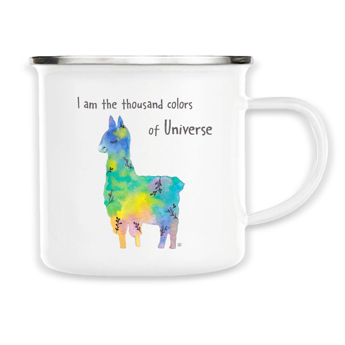 Image back LAMA Enamel mug