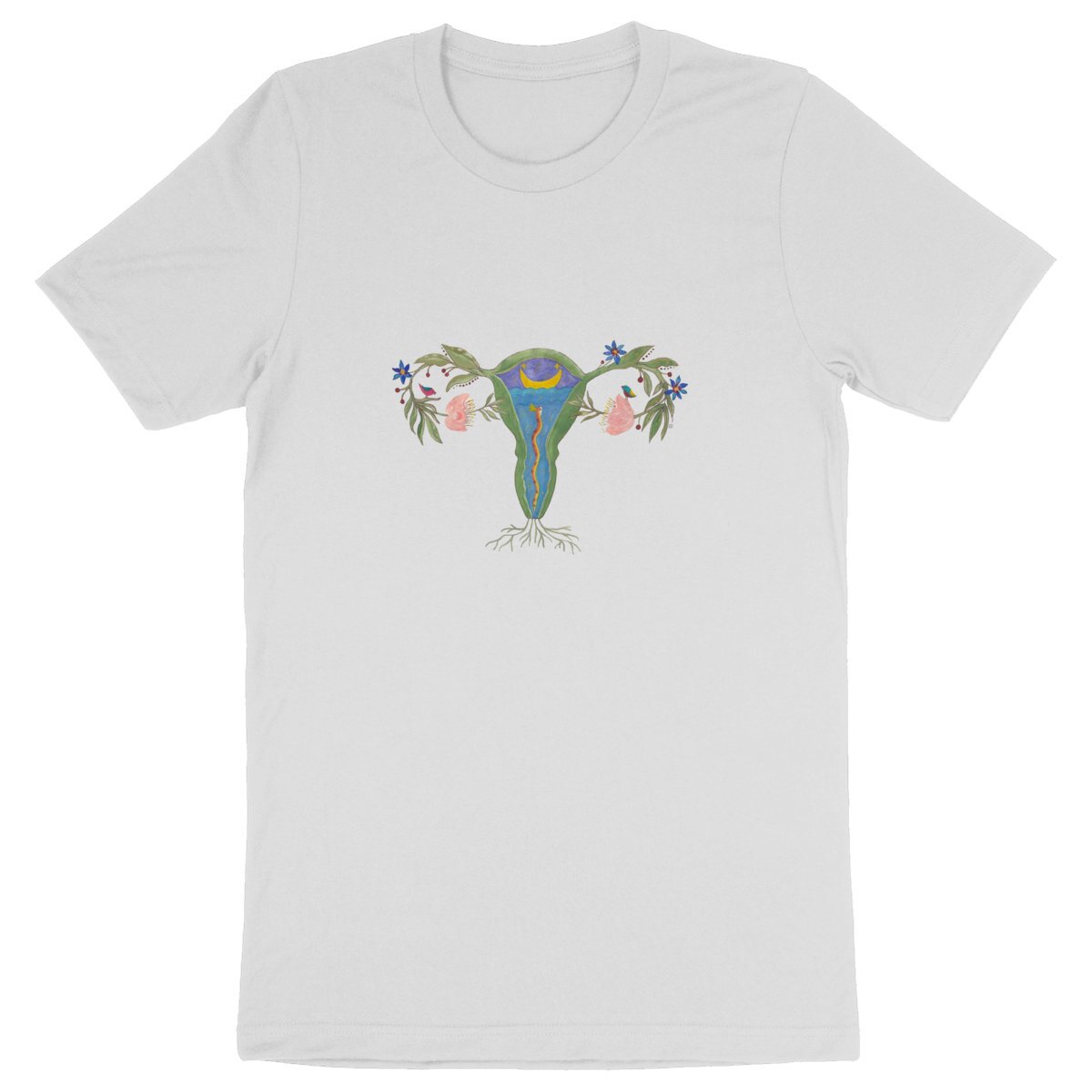 Image back Heavyweight Unisex Uterus t-shirt