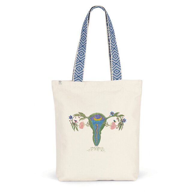 Image back Uterus Ethnic totebag