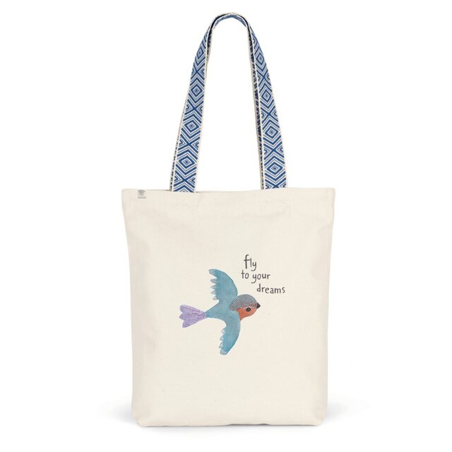 Image back Fly to your dreams Ethnic totebag