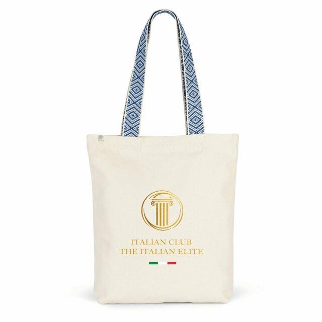 Ethnic Recycled Cotton Tote Bag - Image