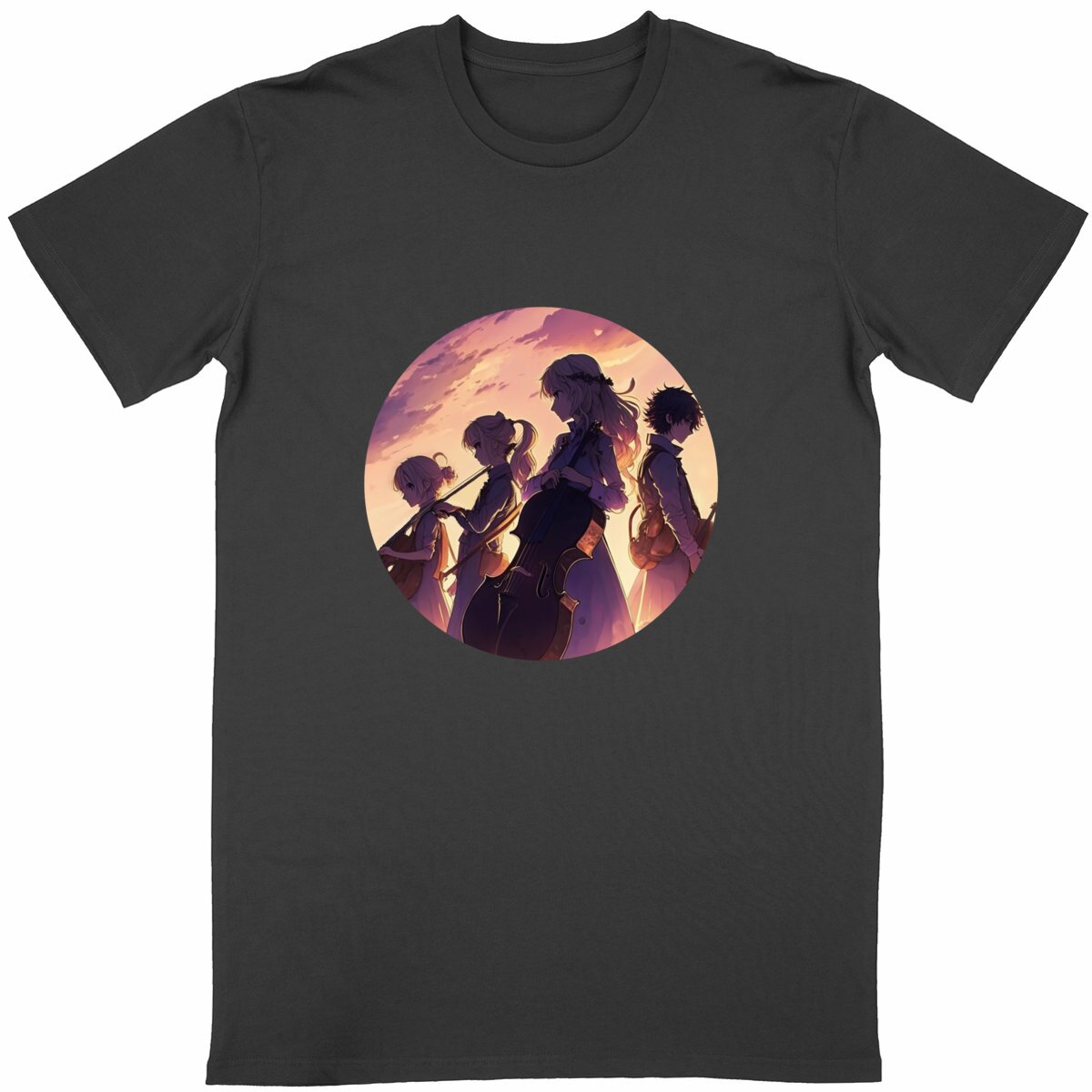 Image back Unisex T-shirt Sunset