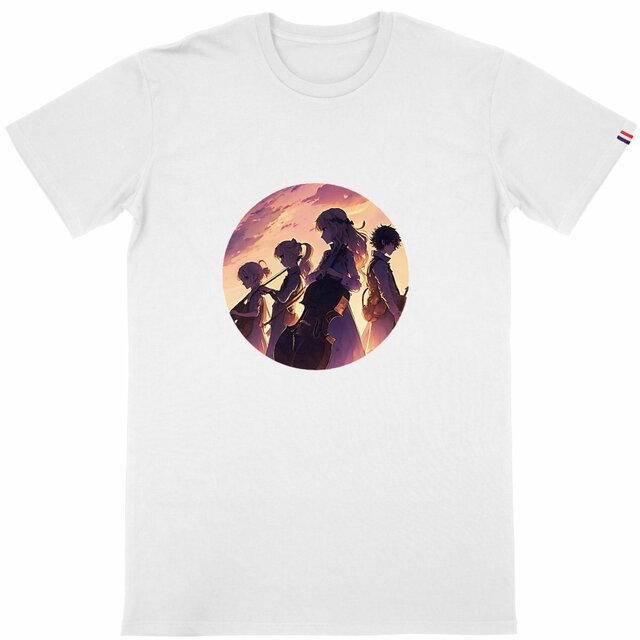 Image front T-shirt Men's Made in France Sunset