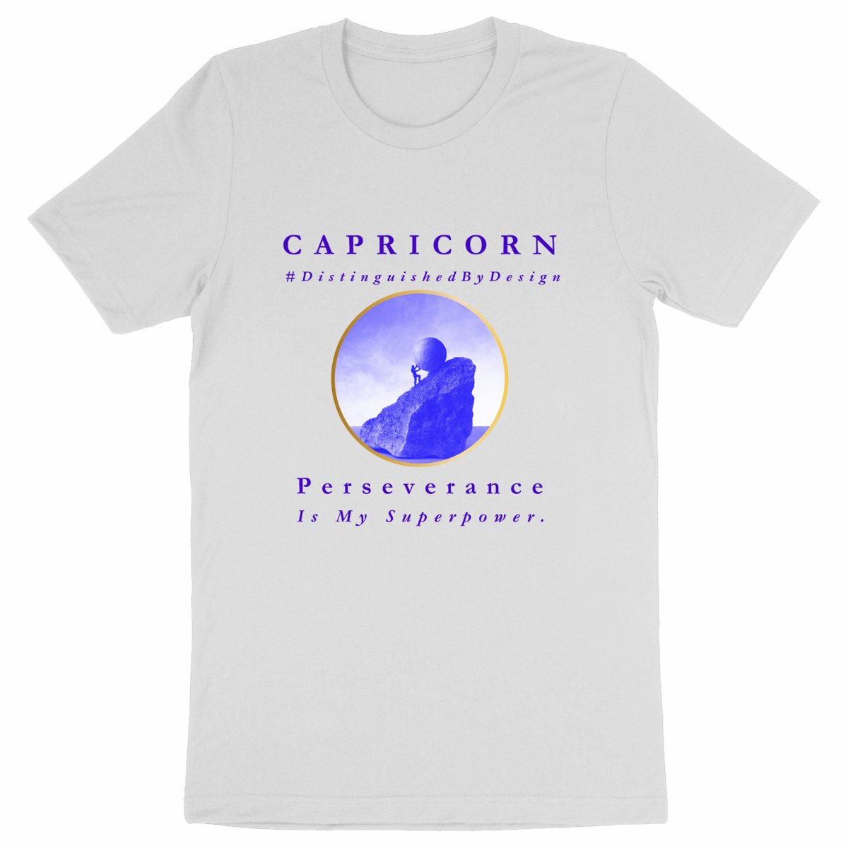 Image back ♑︎ Capricorn Perseverance Heavyweight Unisex Organic Cotton Premium Tee