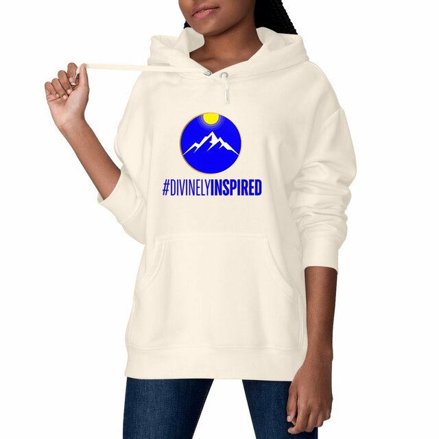 Image front #DivinelyInspired Heavyweight Unisex Organic Cotton Premium Hoodie