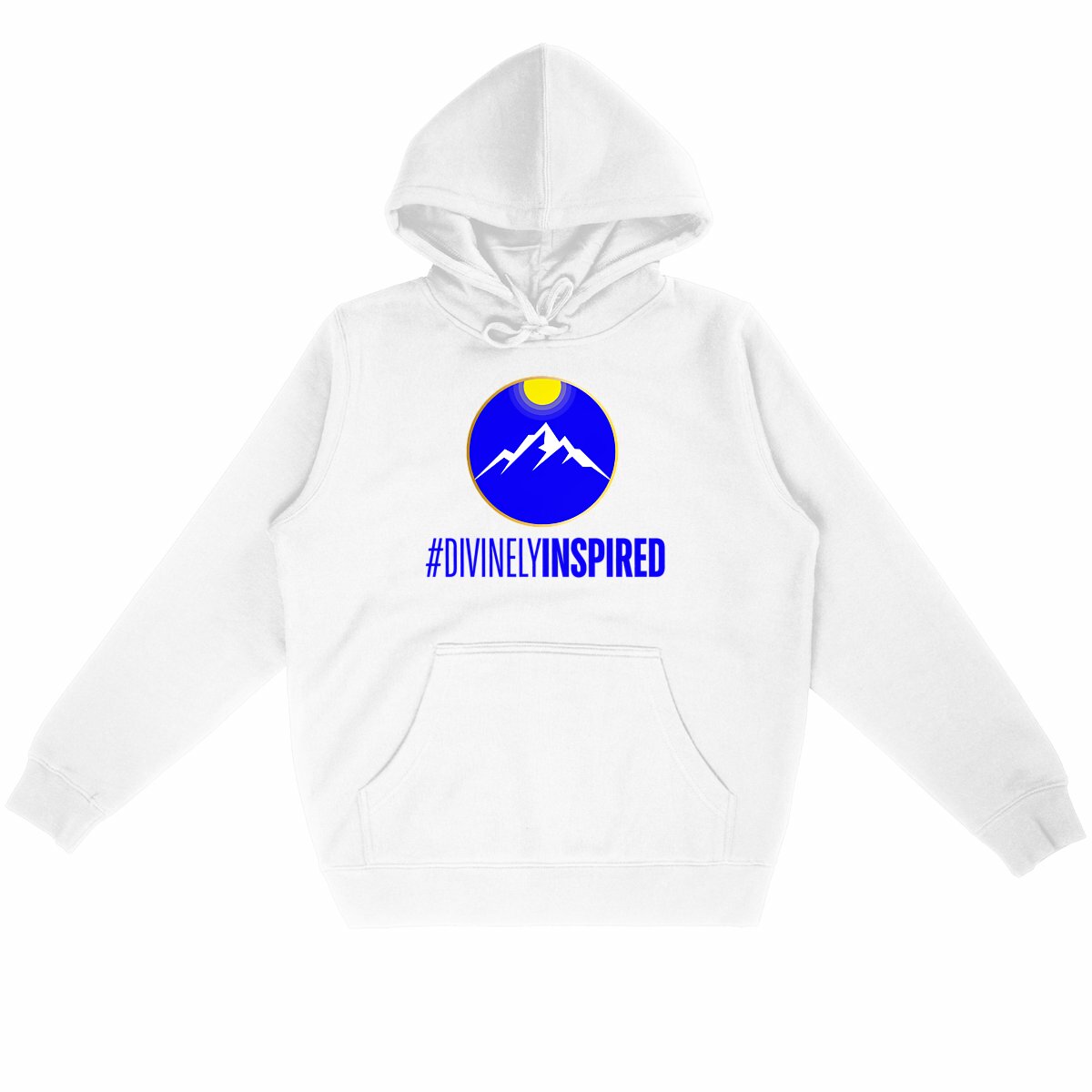 Image back #DivinelyInspired Lightweight Unisex Organic Cotton Premium Hoodie