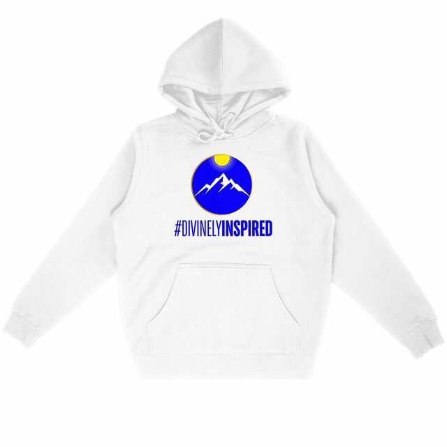 Image back #DivinelyInspired Lightweight Unisex Organic Cotton Premium Hoodie