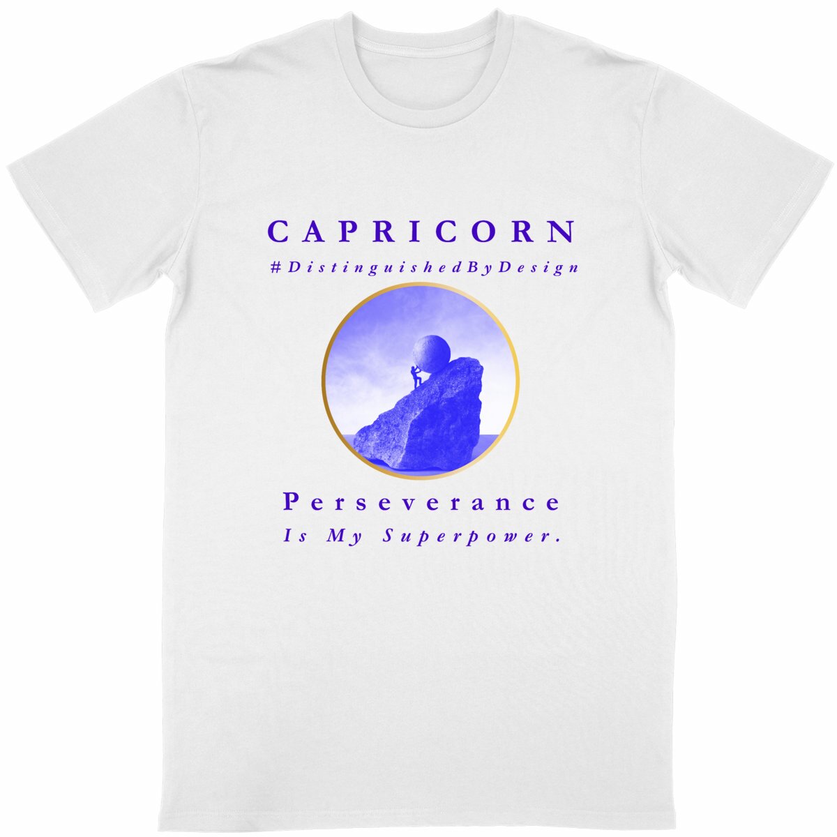 Image back ♑︎ Capricorn Perseverance Classic Unisex Organic Conversion Cotton Premium Tee
