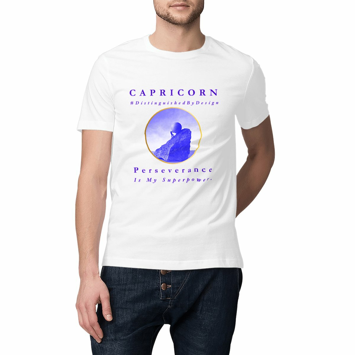 Image front ♑︎ Capricorn Perseverance Classic Unisex Organic Conversion Cotton Premium Tee