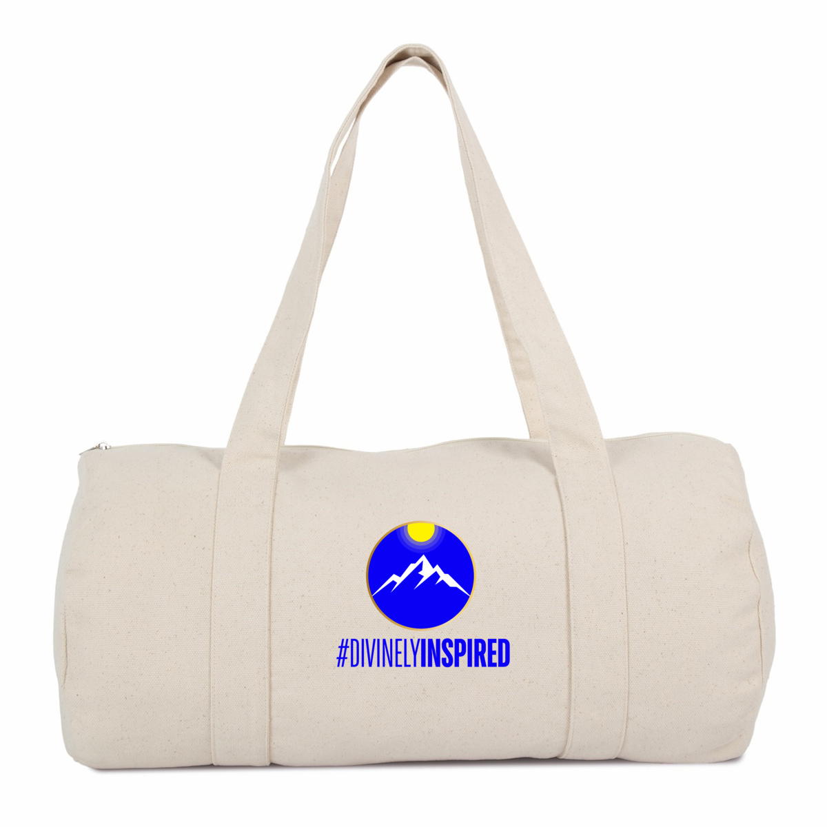 Image back #DivinelyInspired Organic Cotton Duffel Bag