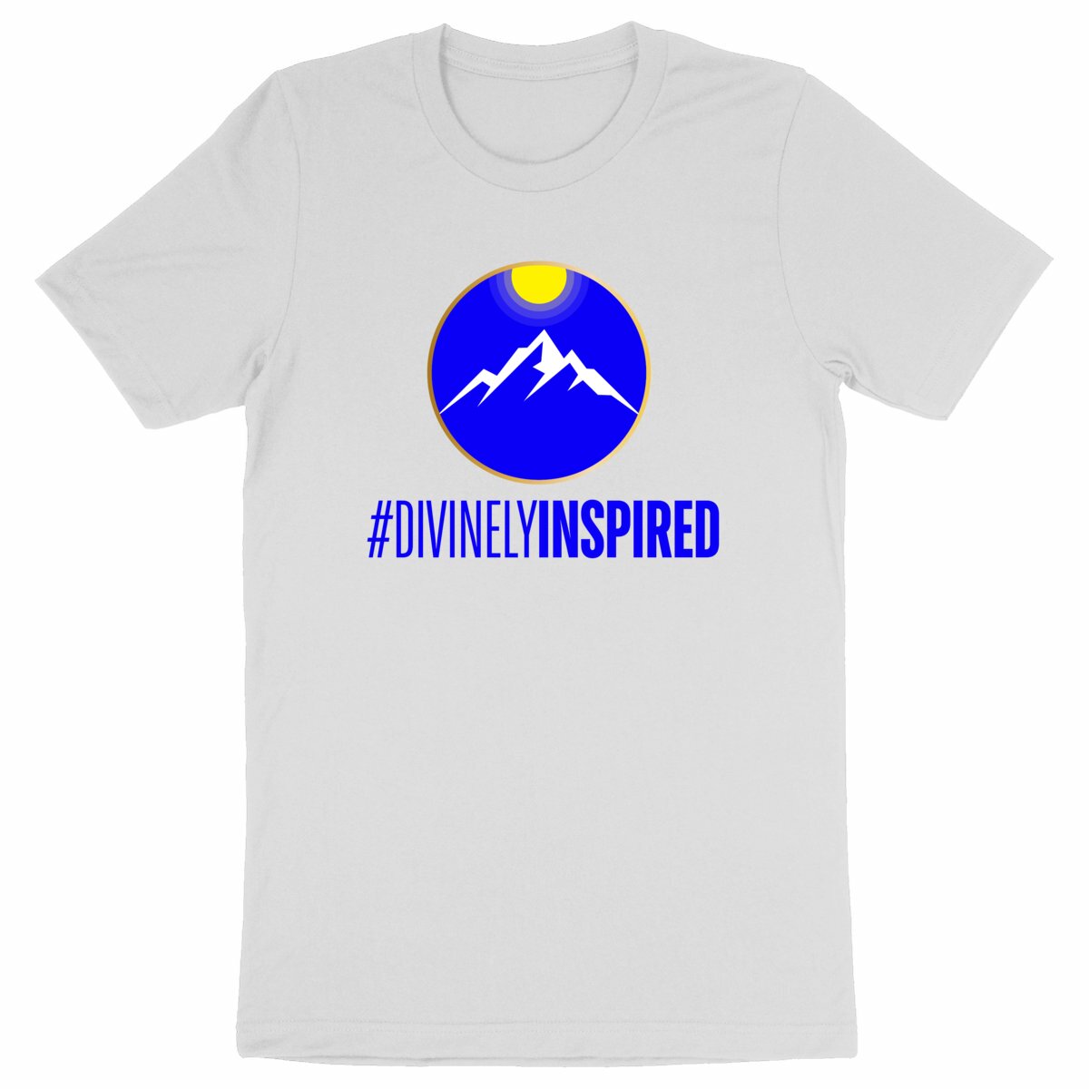 Image back #DivinelyInspired Heavyweight Unisex Organic Cotton Premium Tee