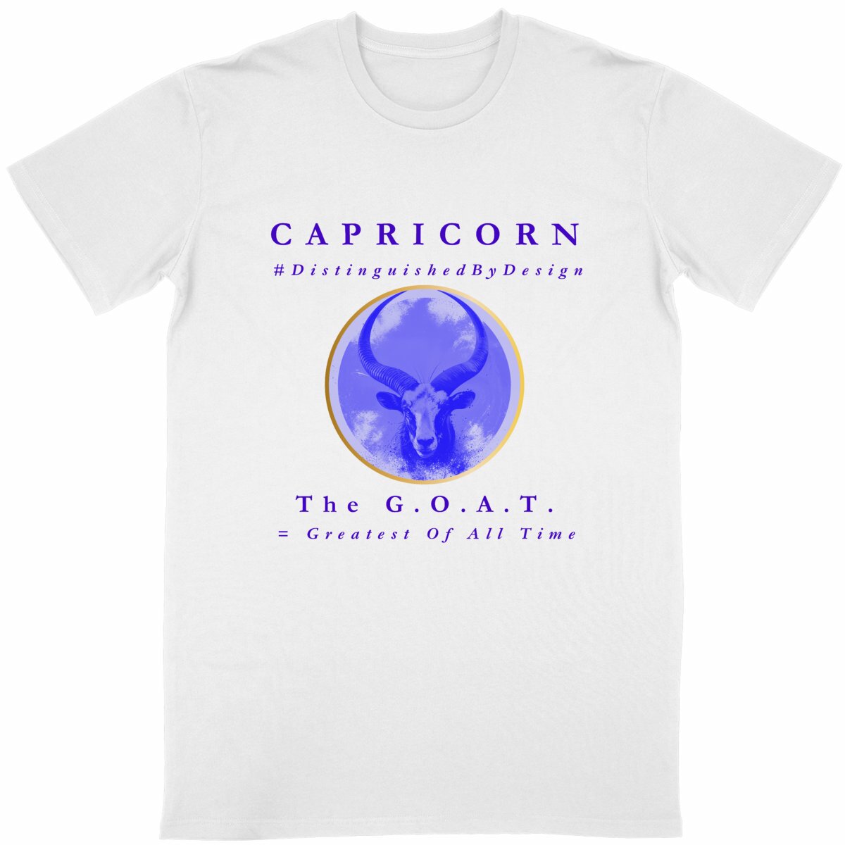 Image back ♑︎ Capricorn The G.O.A.T. Classic Unisex Organic Conversion Cotton Premium Tee