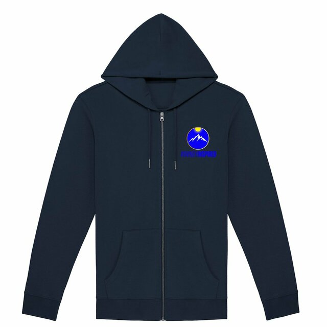 Image front #DivinelyInspired Unisex Organic Cotton Premium Zip Hoodie