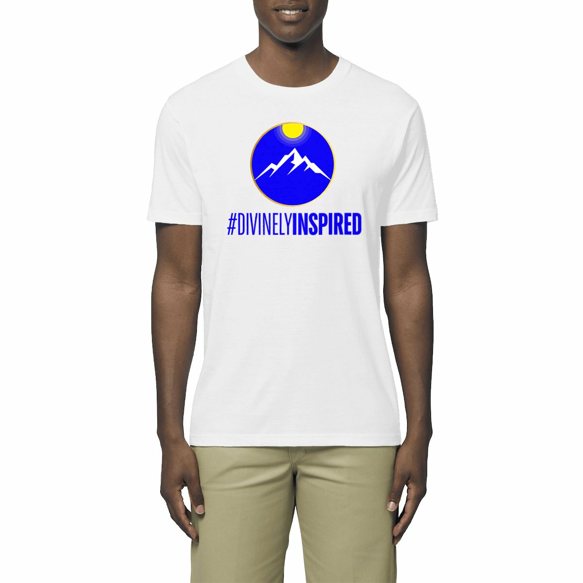 Image front #DivinelyInspired Eco-Conscious Spirituality Lightweight Unisex Organic Cotton Premium Tee