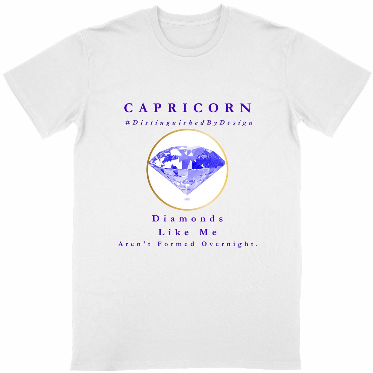 Image back ♑︎ Capricorn Diamonds Like Me Classic Unisex Organic Conversion Cotton Premium Tee