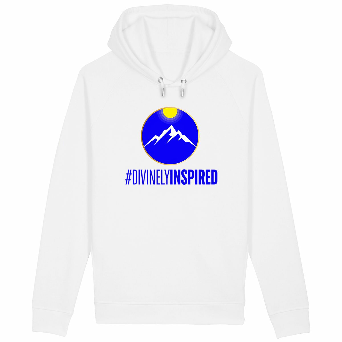 Image back #DivinelyInspired Side Pocket Unisex Organic Cotton Premium Hoodie