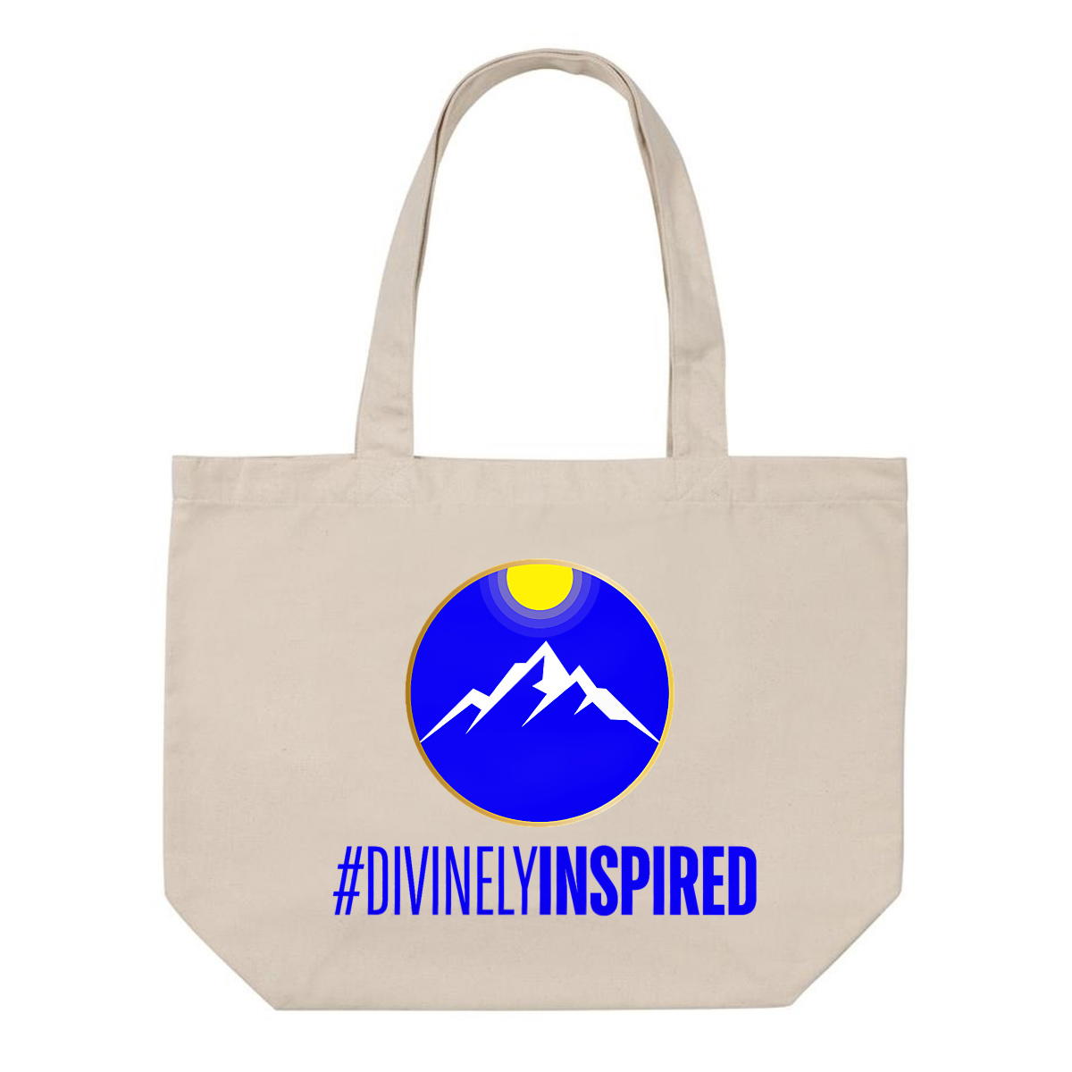 Image front #DivinelyInspired Recycled Cotton Shopping Tote