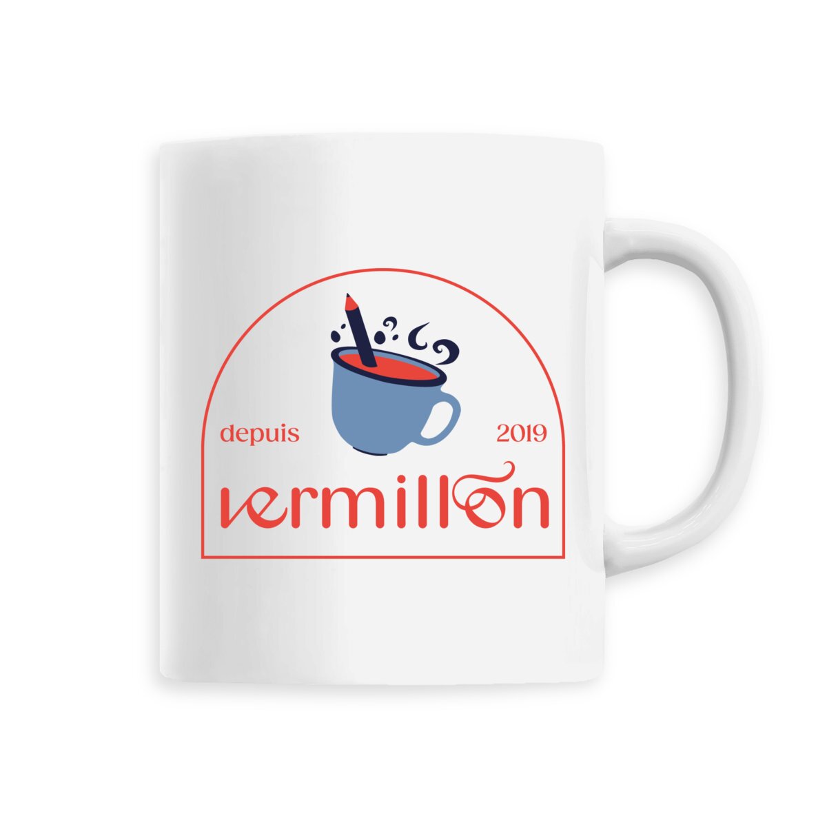 Image back Mug Vermillon Rouge