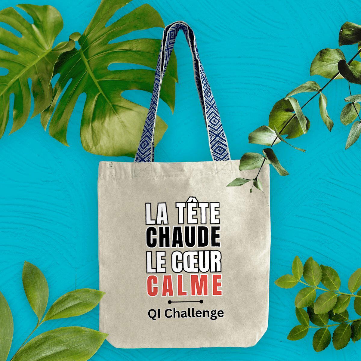 Totebag QI – La tête chaude, le cœur calme