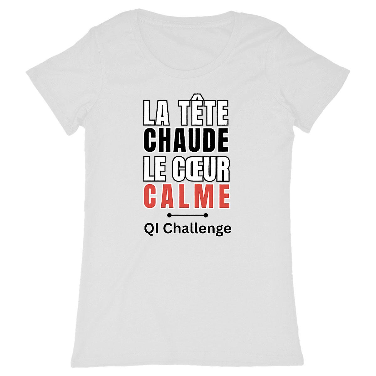 T-shirt Femme "Tête chaude, cœur calme" – QI Challenge - Image