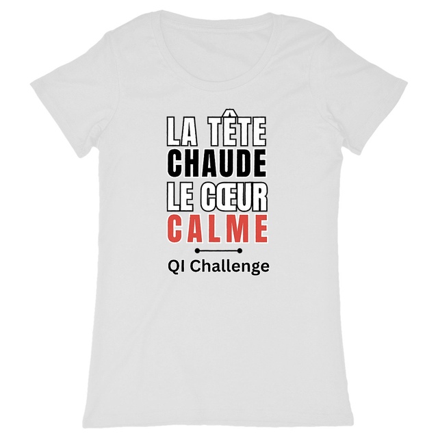 T-shirt Femme "Tête chaude, cœur calme" – QI Challenge - Image