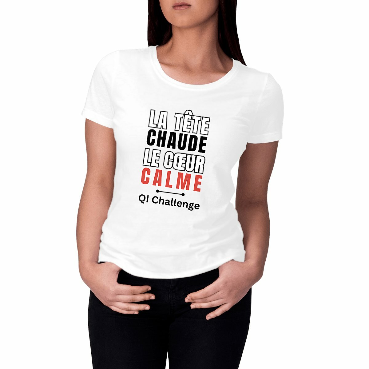 T-shirt Femme "Tête chaude, cœur calme" – QI Challenge