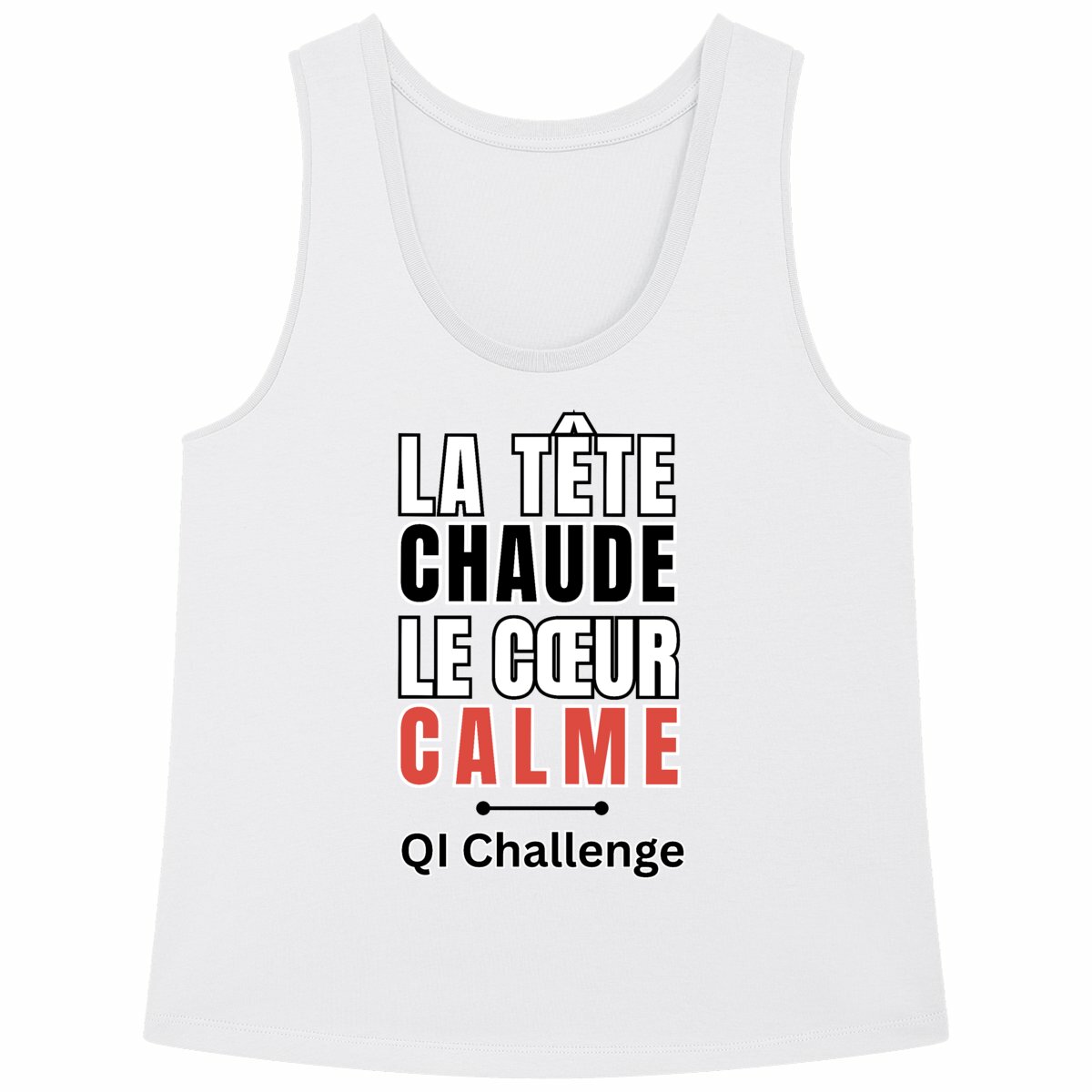 Débardeur “Tête chaude, cœur calme” – Édition Été QI Challenge - Image