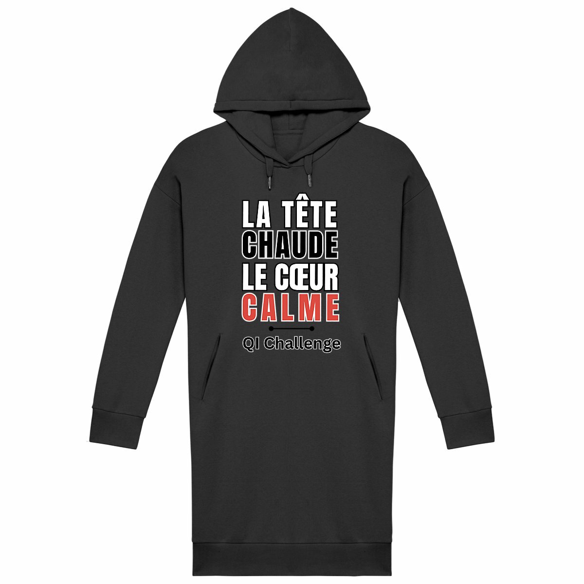 Robe Sweat “Tête chaude, cœur calme” – QI Challenge - Image