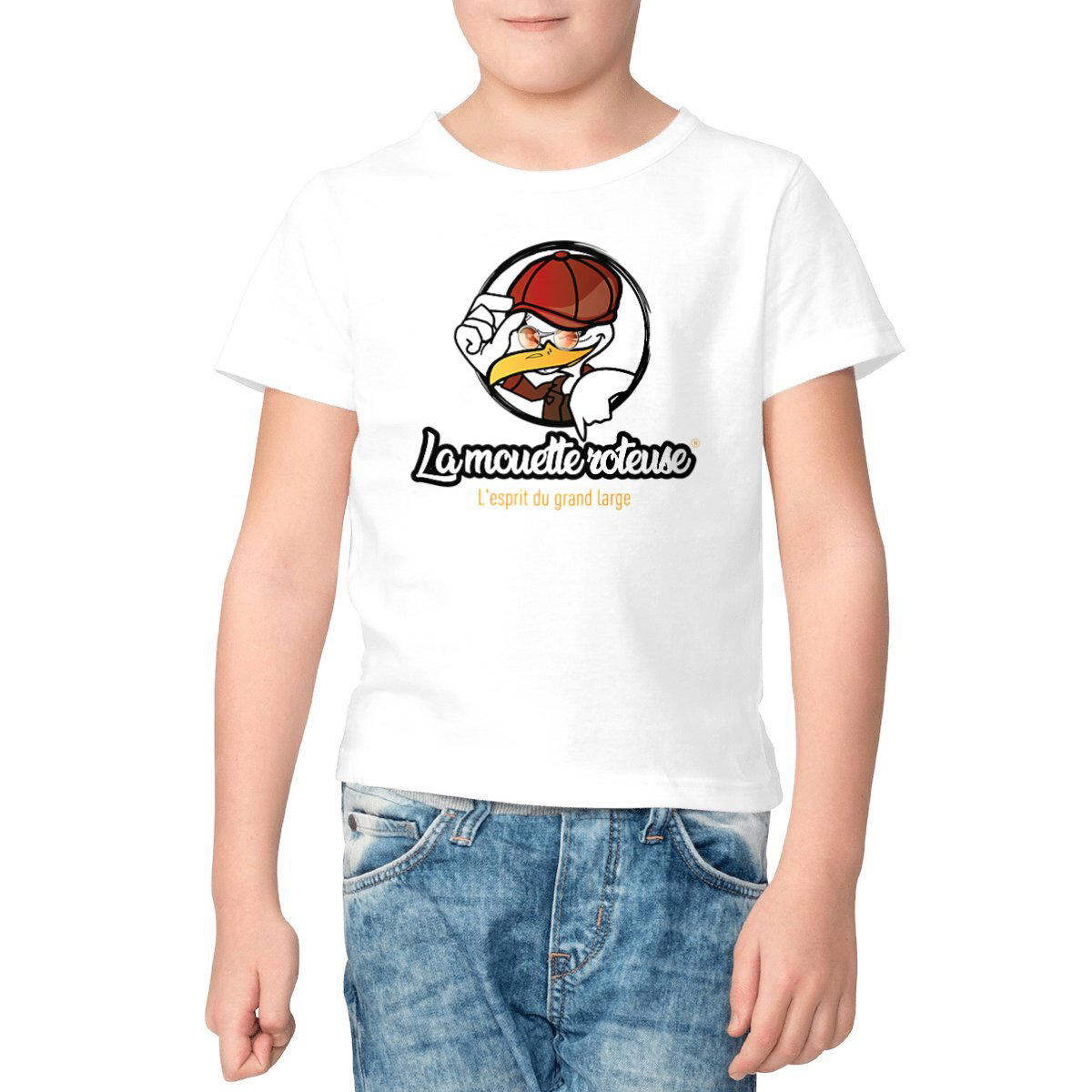 Image front Tee-shirt-la-mouette-roteuse-enfant-logo-classique