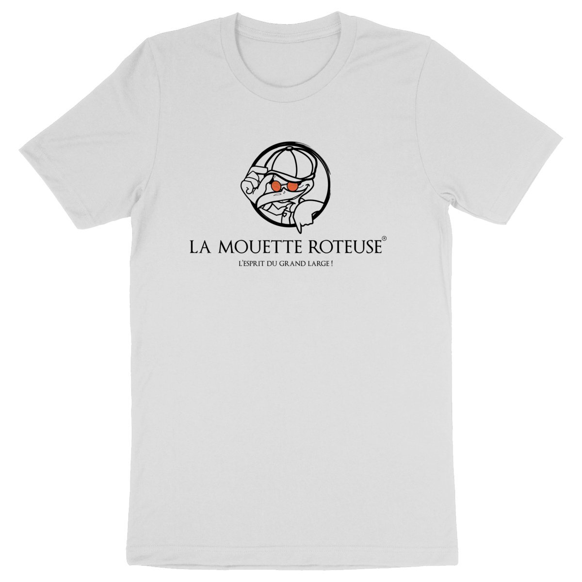 Image back Tee-shirt-la-mouette-roteuse-unisexe-logo-classique-haut-noir
