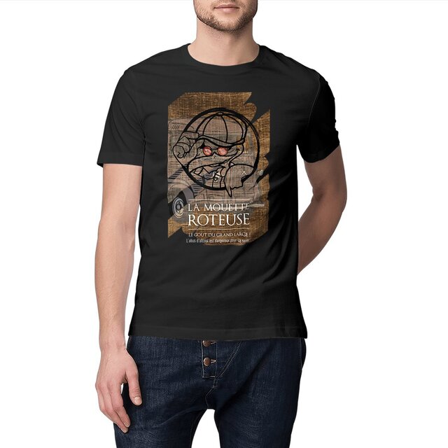Image front Tee-shirt-la-mouette-roteuse-unisexe-bad-ass-affiche-hangar