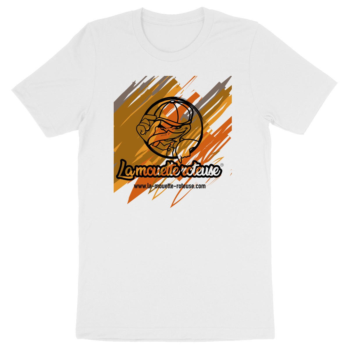 Image back Tee-shirt-la-mouette-roteuse-unisexe-classique-peinture-graphe-01