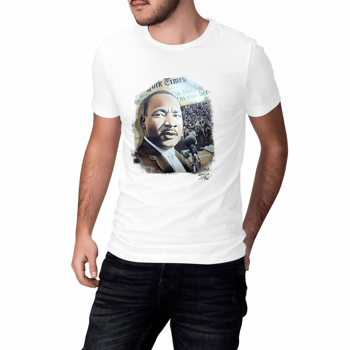 Image front Tee-shirt-mx-arts-tour-mathieu-luther-king-zag-unisexe