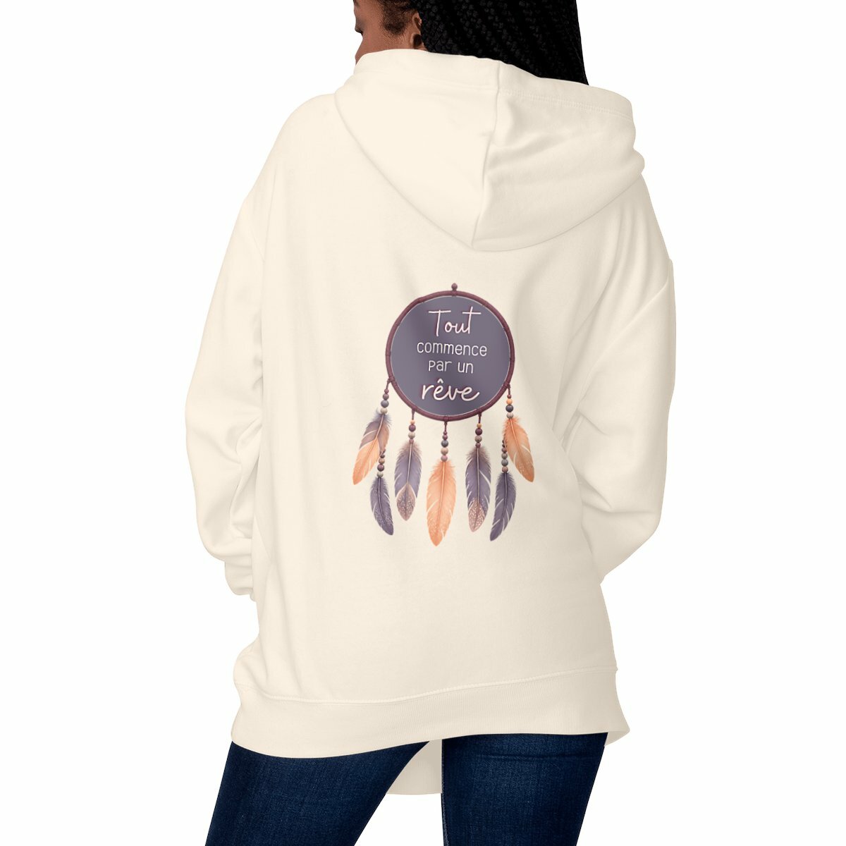 Image front Sweat - Tout commence par un rêve