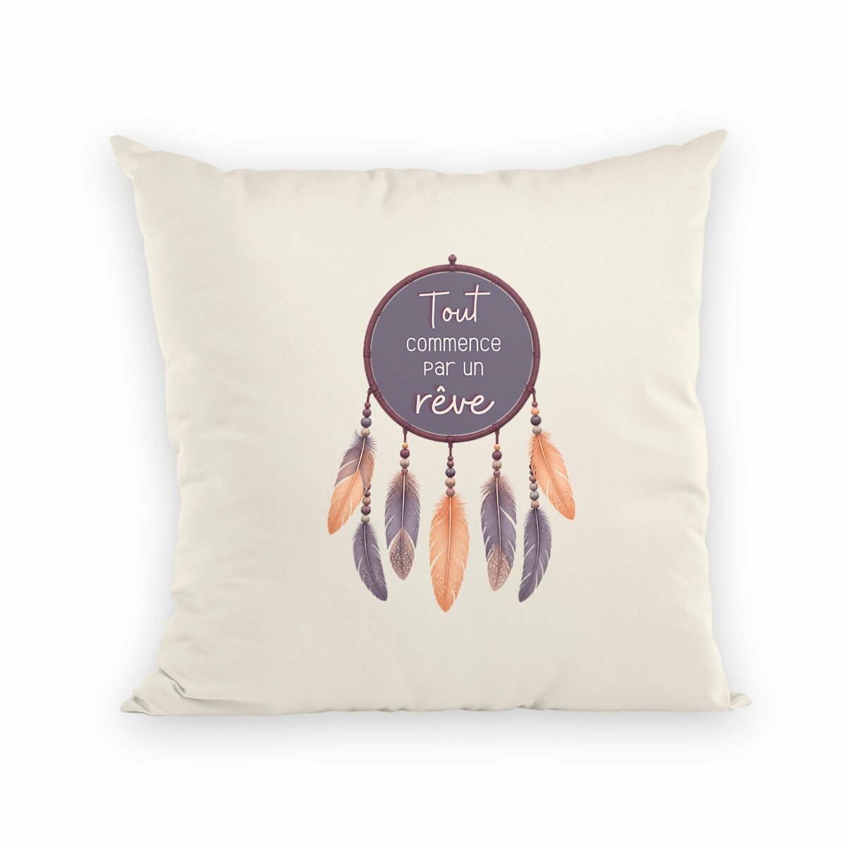 Image back Coussin - Tout commence par un rêve