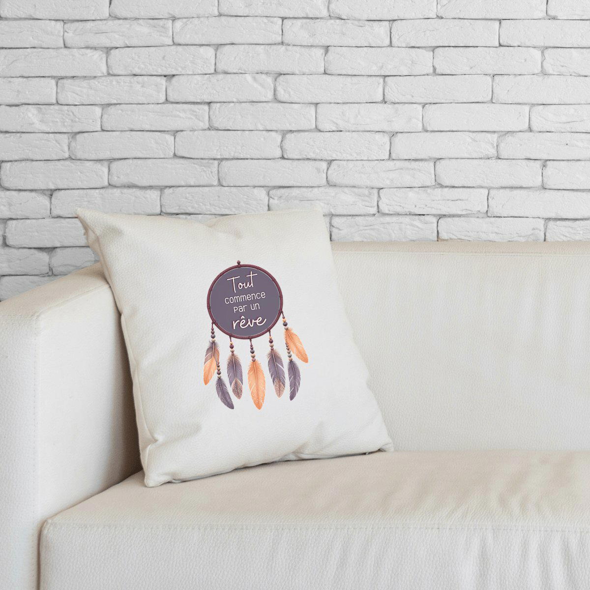 Image front Coussin - Tout commence par un rêve