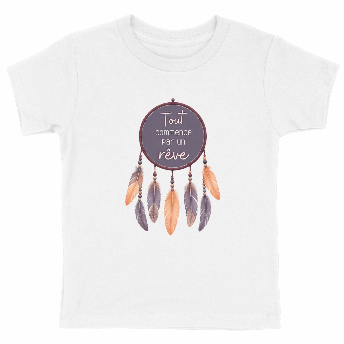 Image front Tshirt enfant - Tout commence par un rêve
