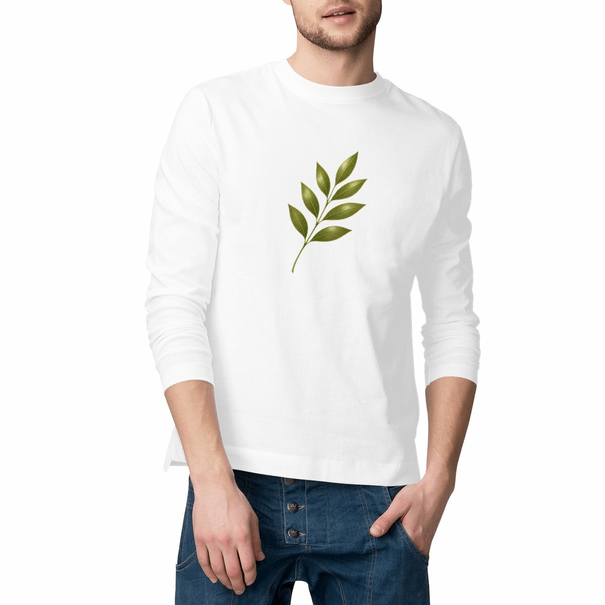 T-shirt Homme classique manches longues - Évoquez la fragilité de la nature