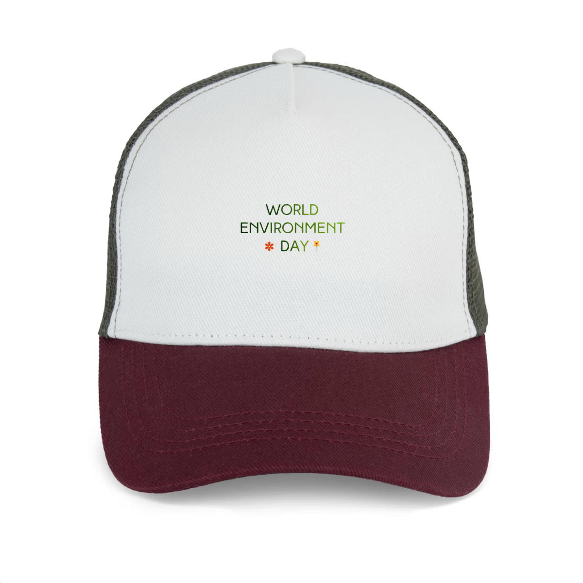 Image front Casquette Trucker écoresponsable : Célébrons la Journée de l'Environnement