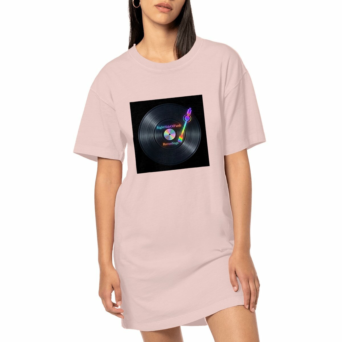 RightSideOfFunk Recordings Neon Tee Dress