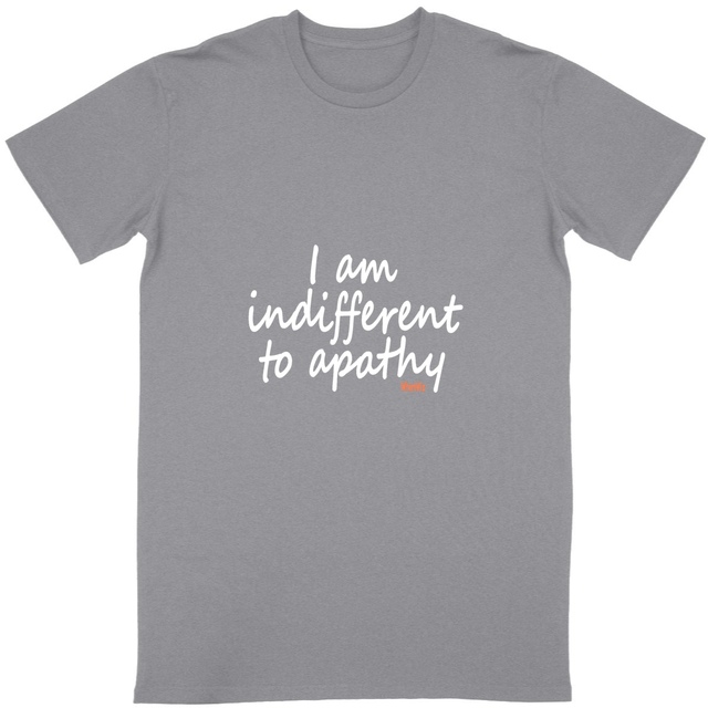 Image back I an indifferent to apathy