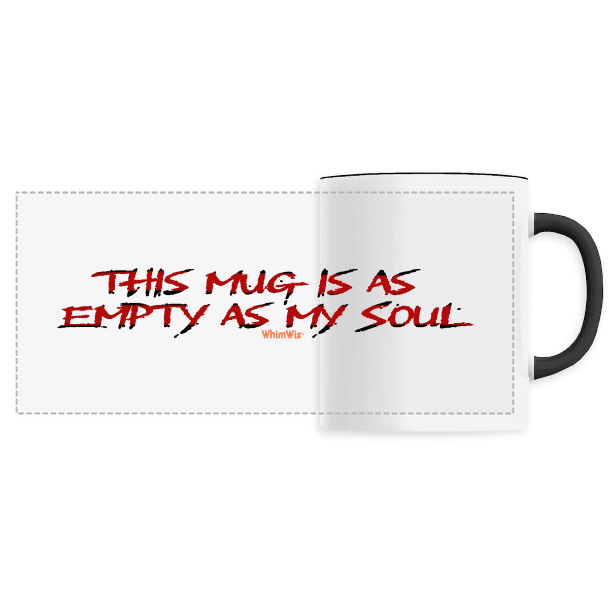 Image back This mug is as empty